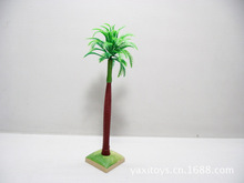 18厘米高仿真迷尔棕榈树  可拆装 带底坐 沙盘仿真树模型塑胶造型