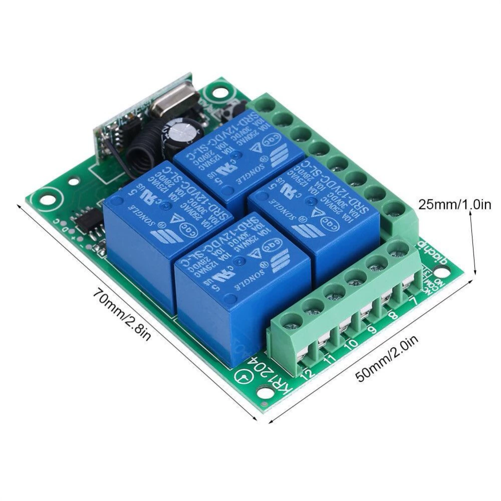 DC, wireless switch key, relay, control panel, lightweight modified remote control, 12v