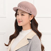 华巧 Demi-season wool felt, hat for leisure, handmade