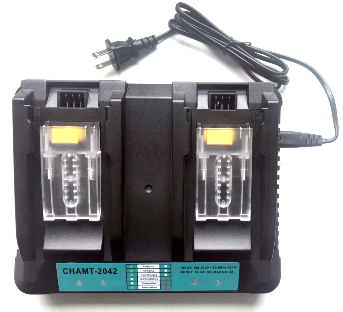 适用于牧田充电器双充 DC18RD 14.4/18V 锂电池充电器 DC18RC