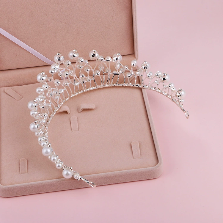 Украшение для волос невесты для взрослых, ободок с жемчугом, Aliexpress