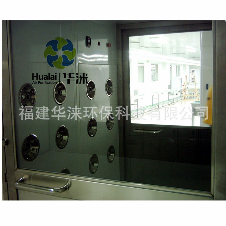 厂家供应全自动门风淋室 智能风淋通道 食品车间彩钢板吹淋风淋室