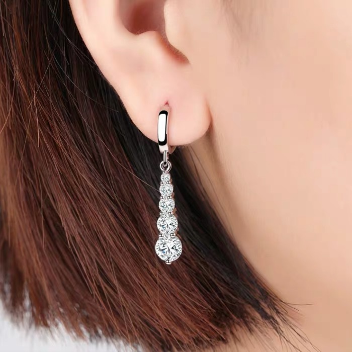 Copper earrings, fitted, wholesale