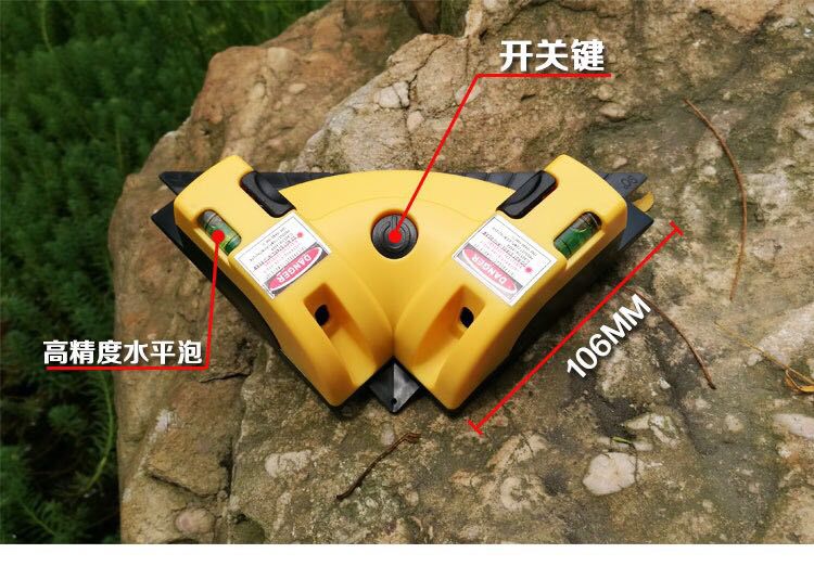 厂家批发90度激光直角水平尺激光水平尺激光水平尺地线尺详情20