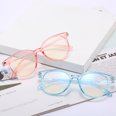 Retro student style transparent frame glasses for women, slimming, can be paired with a bag, prescription glasses available, 50-600 degrees for men
