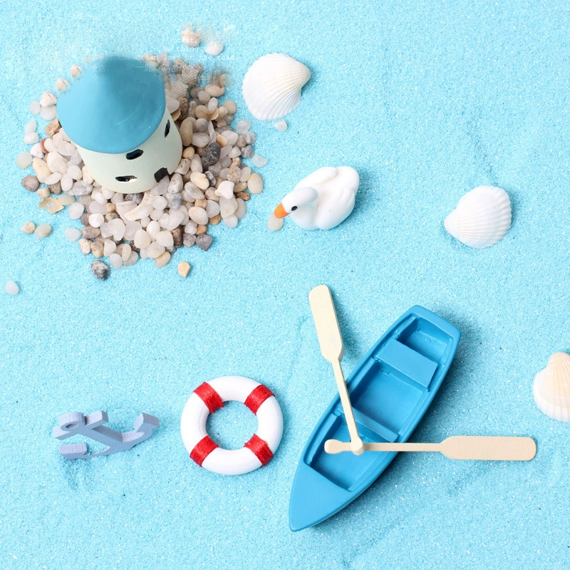 Creative boat, swimming ring, decorations, micro landscape, Birthday gift
