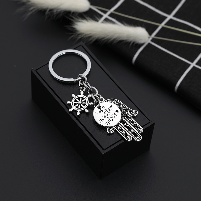 Fashion Palm Lettering Alloy Keychain Wholesale display picture 3
