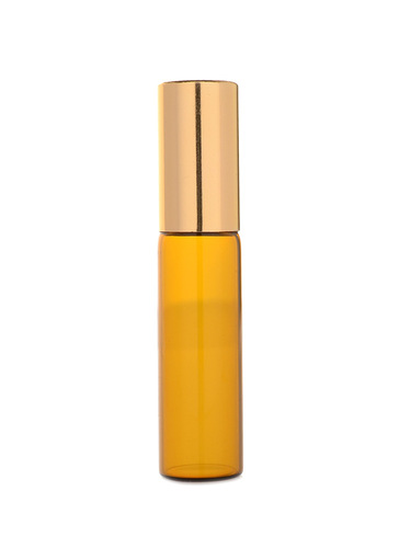 High-quality 23,510ml brown light-proof control steel ball small sample, coated with tea-colored rolling ball essential oil, refillable empty bottle