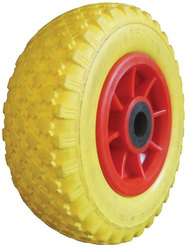 厂家直供生产10寸 350-4pu发泡轮胎实心免充气轮胎 工具车轮子