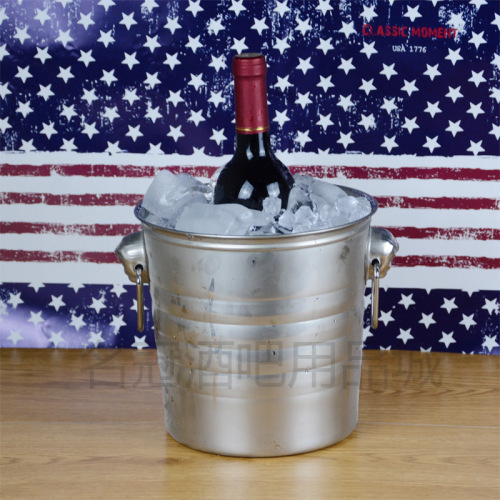 Factory direct sales stainless steel ice bucket KTV stainless steel ice bucket tiger head ice bucket bar nightclub ice bucket portable