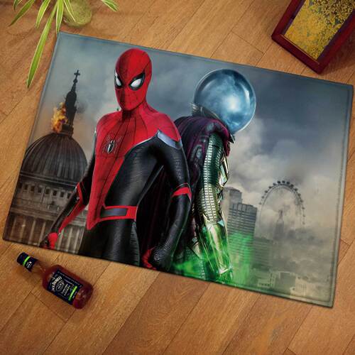 European and American Style Movie Mat Anti-Slip Mat Flannel Entrance Mat Kitchen Customizable Foot Mat