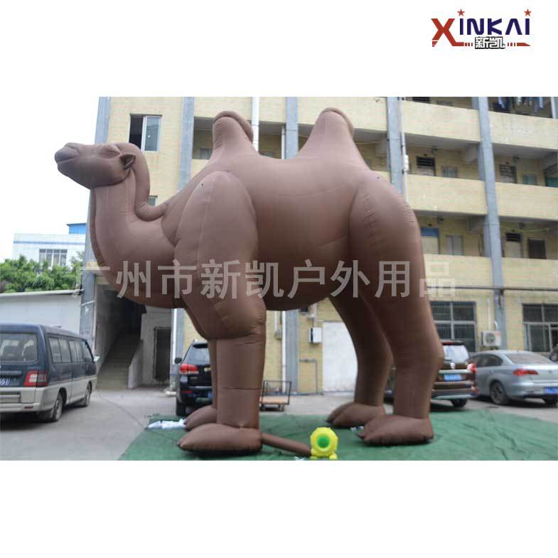 定制牛津布料巨型充气骆驼 户外大型充气广告骆驼 仿真动物模型