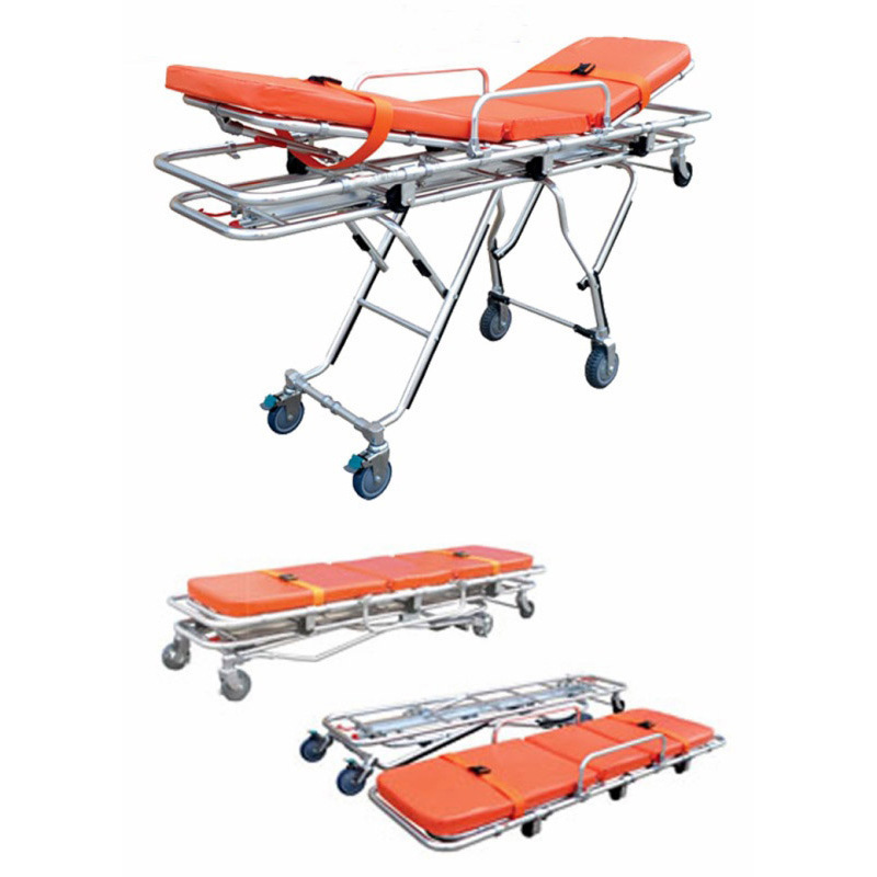 多变位自动上车担架 自动多变位可分离担架推车 救护车担架