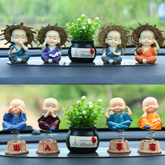 Car perfume, car ornaments, little monk, car interior decorations, auspicious fruit plants, small fresh car aromatherapy, drop shipping