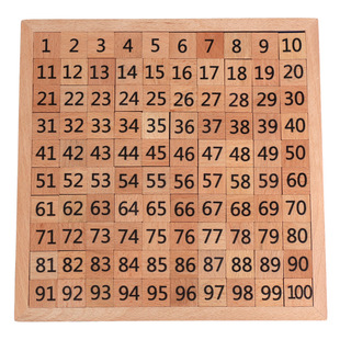 百数板数学早教具儿童玩具木制蒙特梭利数字1-100数字连续板学具-阿里巴巴