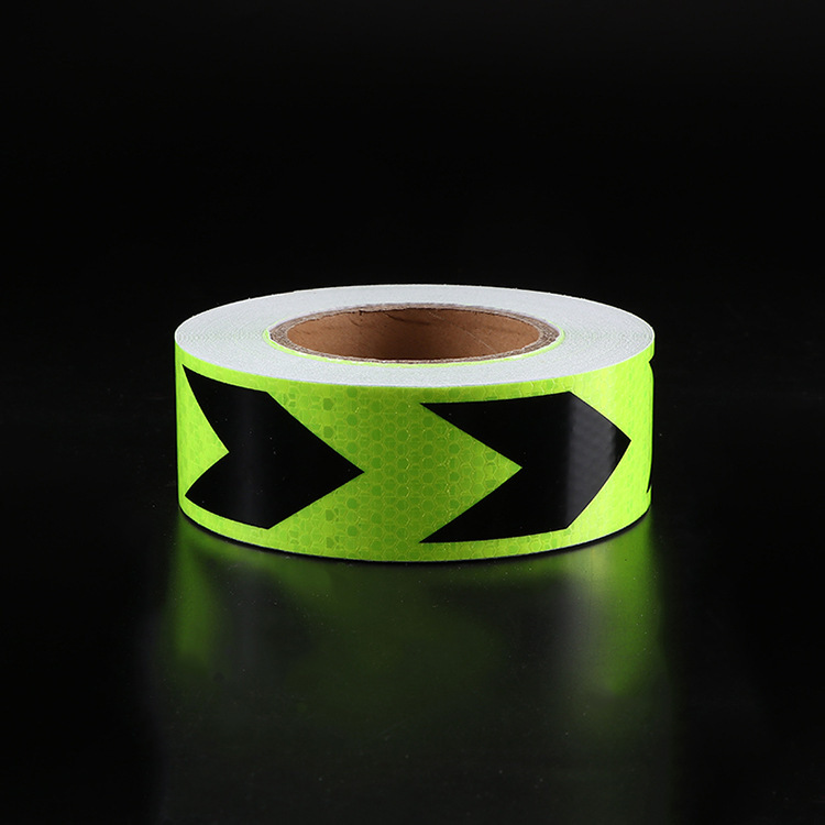 直销黑绿警示膜反光带红白交通反光膜警示条反光贴反光胶带
