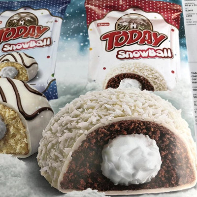 抖音同款 土耳其进口雪球堡巧克力奶油夹心蛋糕椰蓉味5袋网红食品|ms