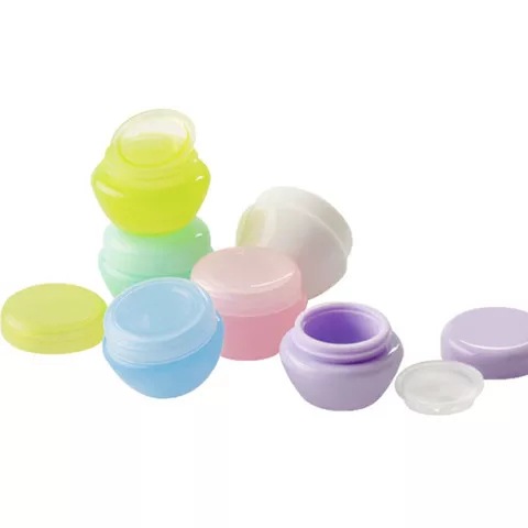 5g蘑菇膏霜盒分装瓶乳液空瓶化妆品包装塑料小盒子试用装盒