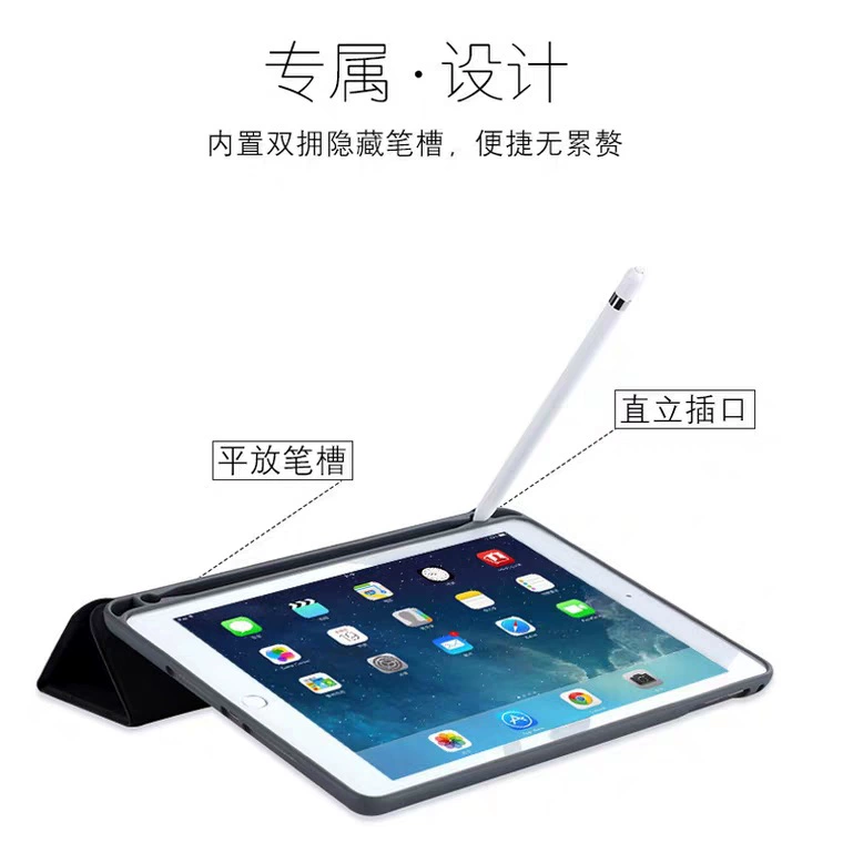 Защитный чехол для iPad PRO 11 (2022) с отделением для стилуса, для 12.9, всесторонний, силиконовый чехол для 10.2/9.7 дюйма, противоударный кожаный чехол
