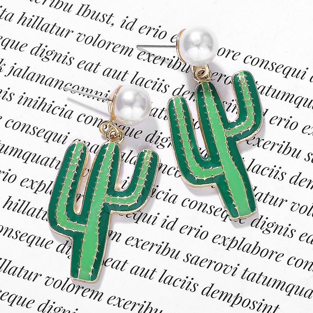 Pendientes De Aleación De Gota De Aceite Con Perlas Elegantes Minimalistas display picture 6