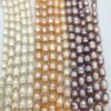 Necklace from pearl, organic beads, 5-6mm, wholesale