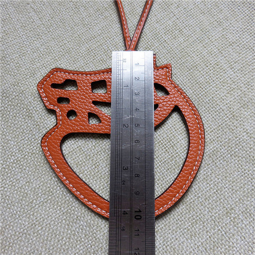 PU leather hollow horse head bag pendant