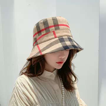 Plaid Fisherman Hat for Women - Foldable and Perfect for Autumn and Winter - ShopShipShake