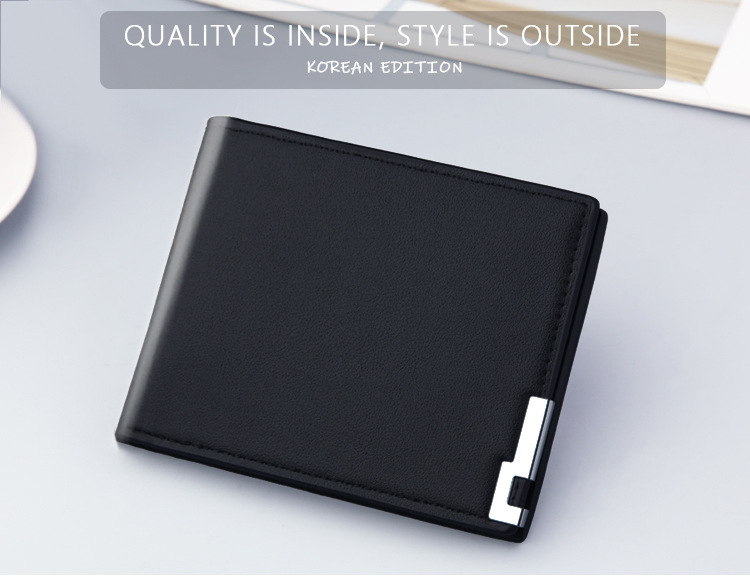 Wallet Men Wallet Short Fashion Thin Soft Leather Wallet Men Wallet One Generation display picture 1