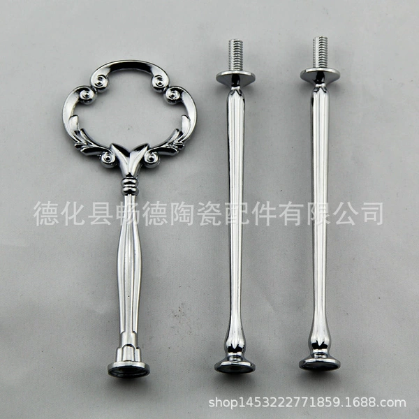 Little flower head three -layer silver