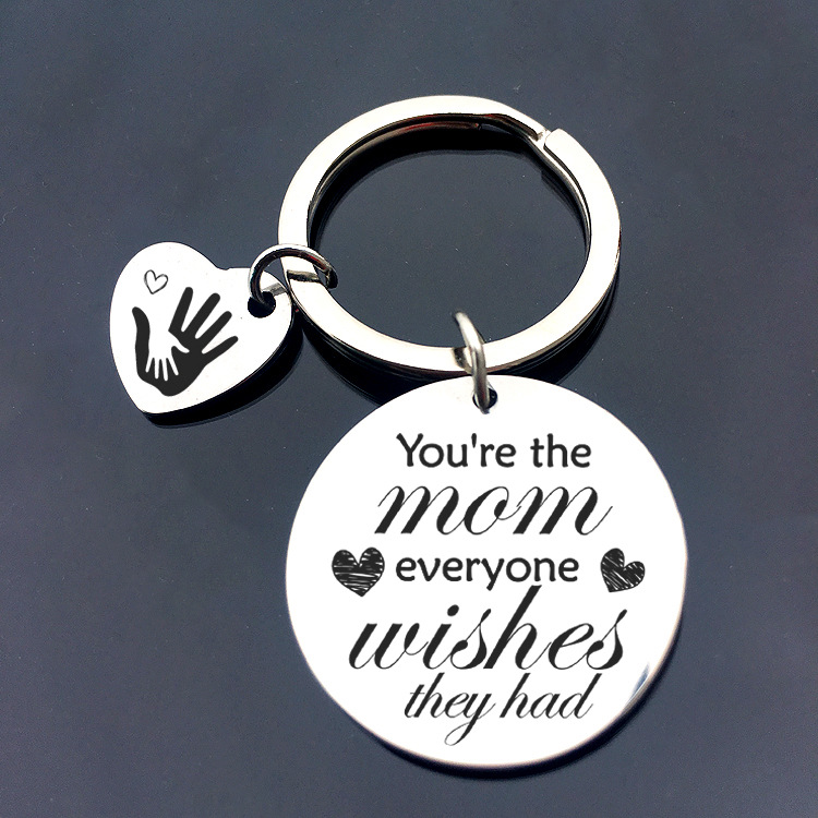 20g Weight Fashion Mother's Day Stainless Steel Keychain