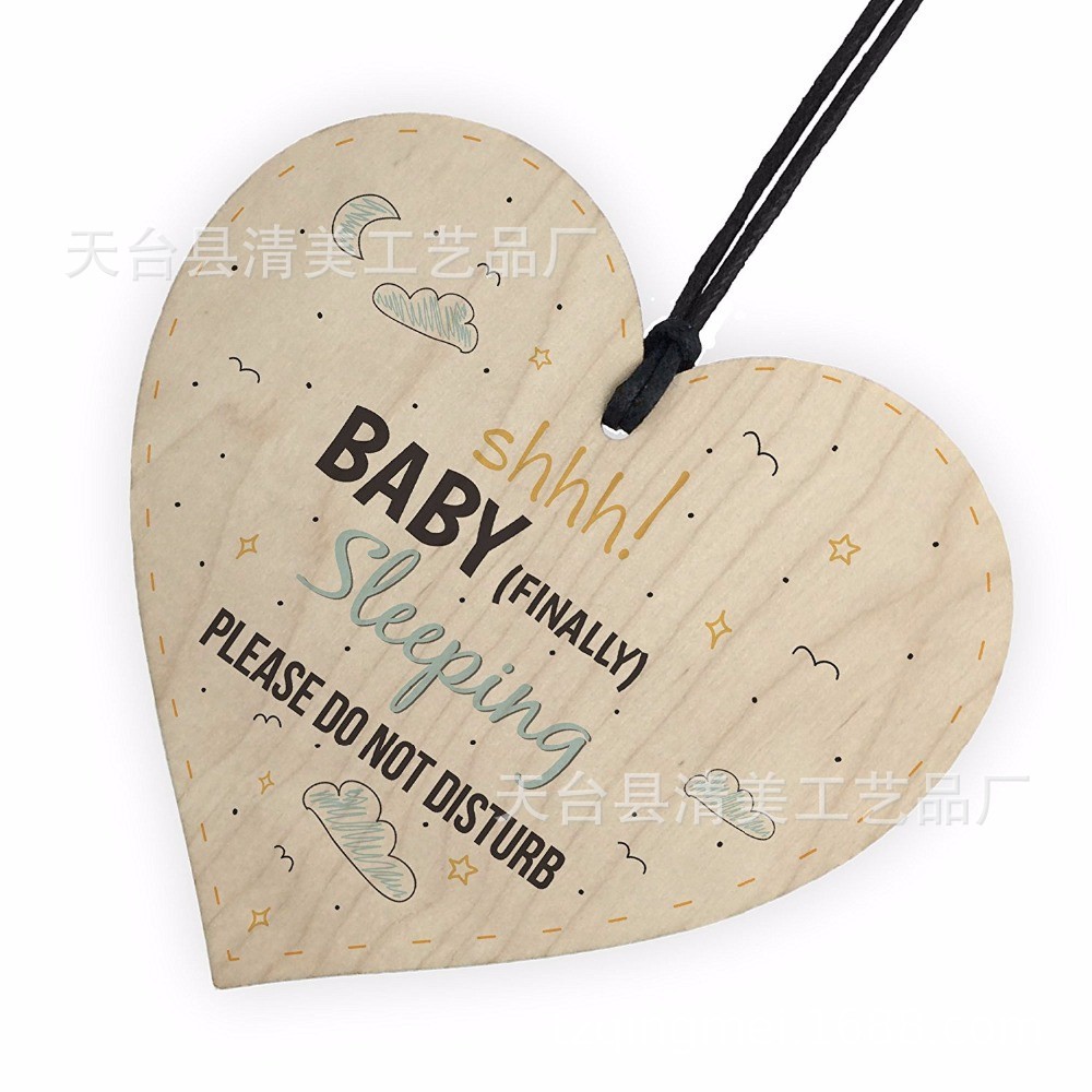 40 estilos nuevo 100mm amor madera chip colgante 1 Pack