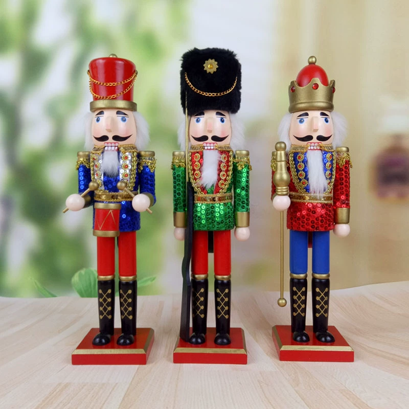 Декорации, кукла, солдат, деревянные гвоздики с пайетками, 38 см, 3 шт.
