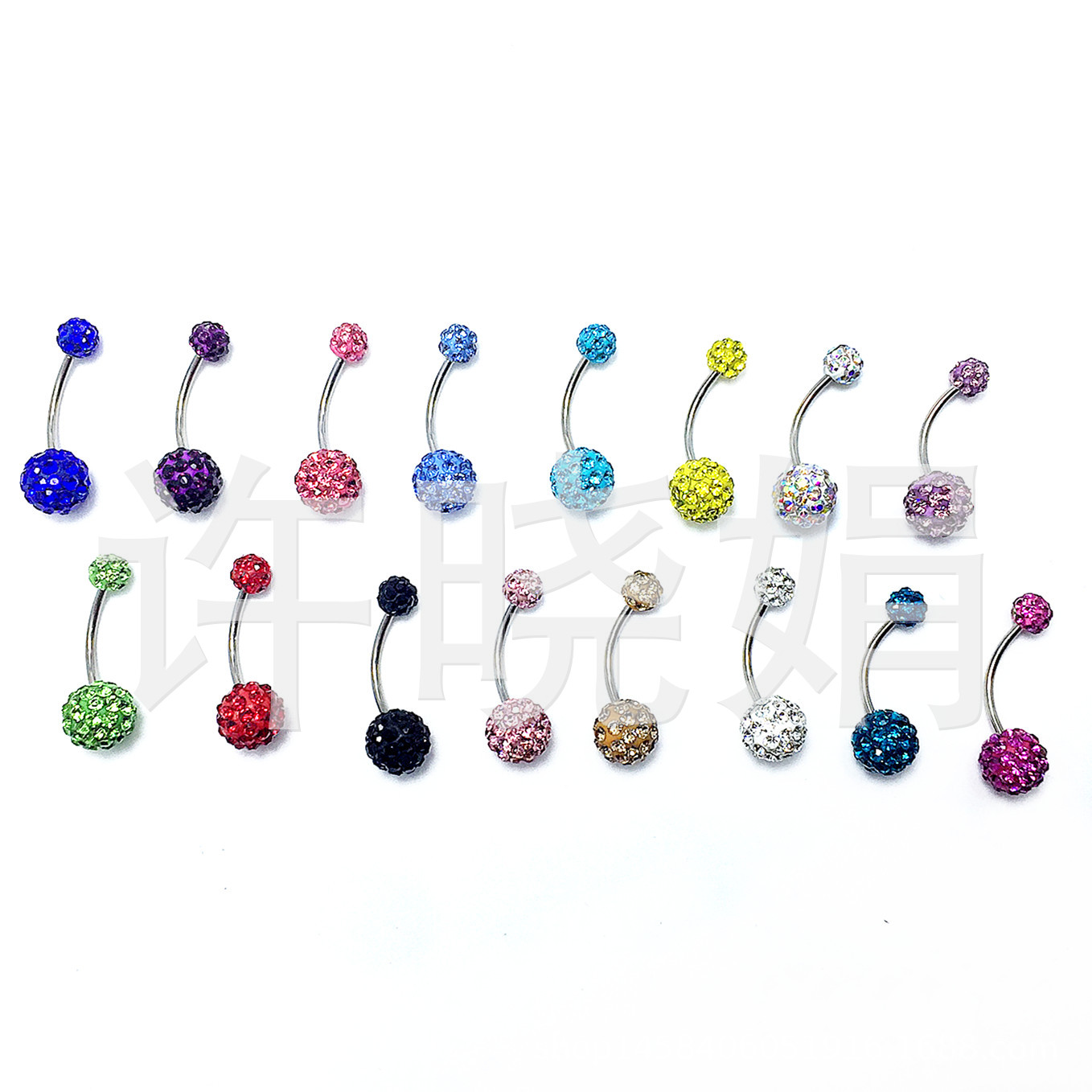 Europe and America Explosive money Jewelry wholesale Stainless steel Navel Diamond Umbilical nail AliExpress Availability Navel ring