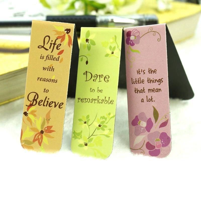 Различные стили мягких магнитных книжных зажимов изысканной цветной печати, подарочные закладки на заказ