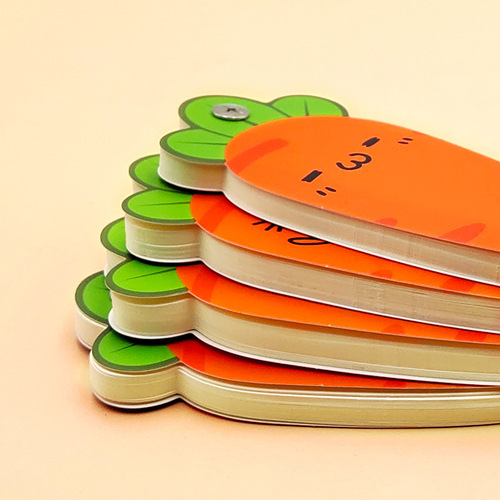 Manufacturer supplies Korean creative spiral note book carrot portable small book blank word book card