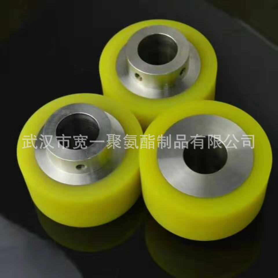 湖北襄阳聚氨酯胶轮包胶加工 襄阳橡胶滚轮包胶加工 PU轮加工定做