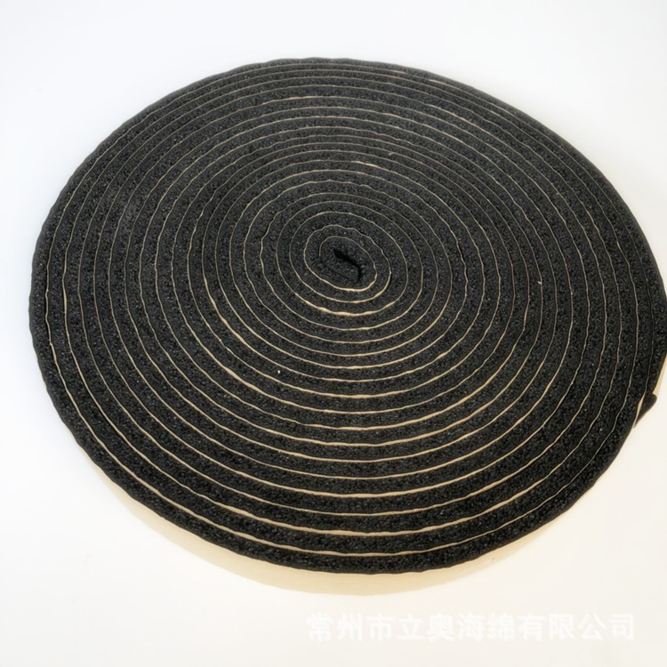 风管阻燃密封条橡塑海绵自粘带防火防水共板法兰胶条隔音管道玻璃