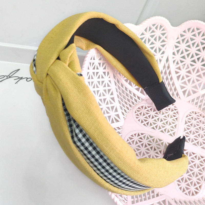 Fashion Lattice Stitching Headband display picture 5