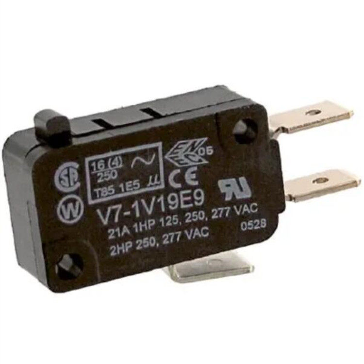 V7-1V19E9小小型微动开关, 单刀双掷电路, 125 Vac 100 mA