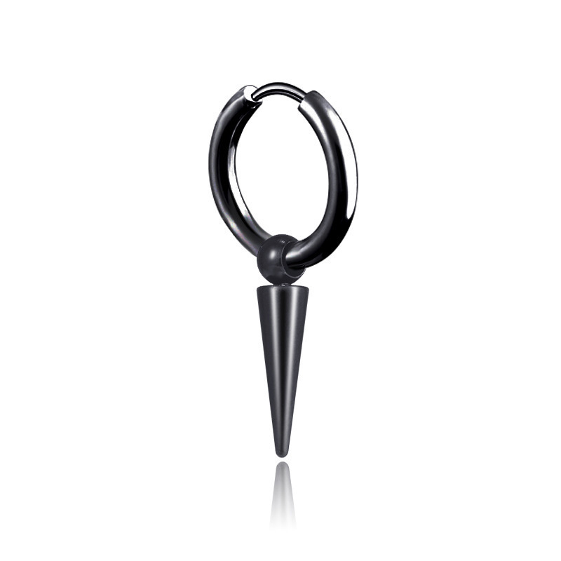 Long black earrings