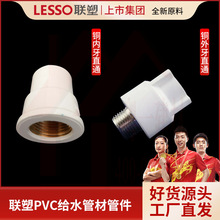 PVC联塑给水管上水管配件铜内牙直通规格其全20~63 25*20~32*25