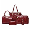 Set, one-shoulder bag, European style, crocodile print