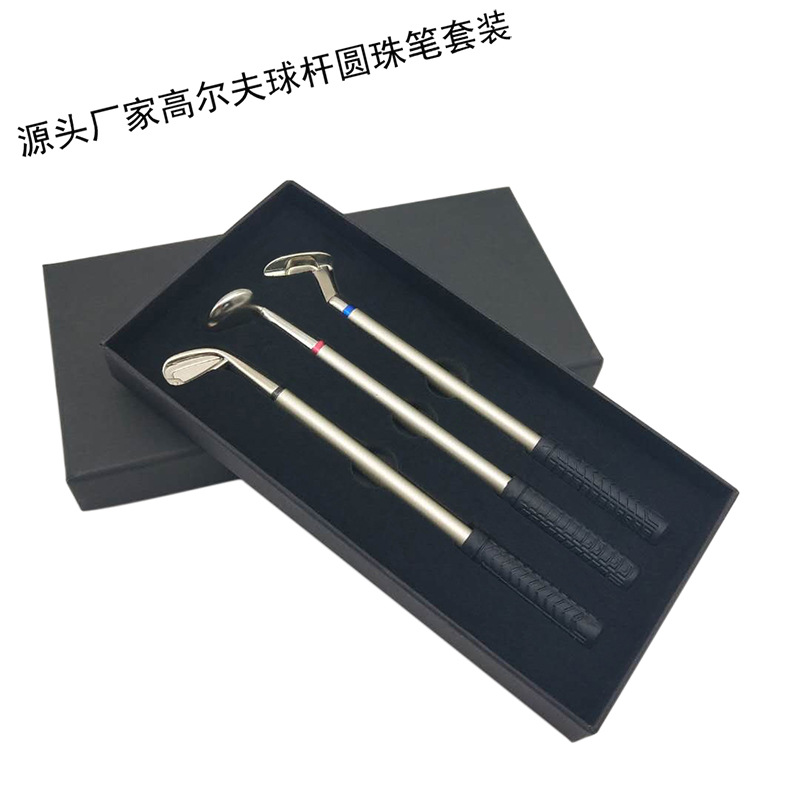 Corea del Sur caja de regalo pluma de gel pluma de golf creativo pluma regalo bolígrafo estudiante aprendizaje Premio diversión medio aceite pluma