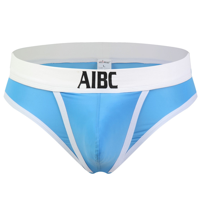 aibc factory direct men's underwear thong ice cool space compartment separation thin elastic A002-DK