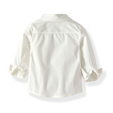 Детская хлопковая осенняя базовая приятная телу рубашка для мальчиков, подходит для подростков