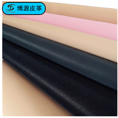东莞厂价直销细绒感皮革面料 1.0羊纹超纤绒感男鞋女鞋面料箱包革|ms