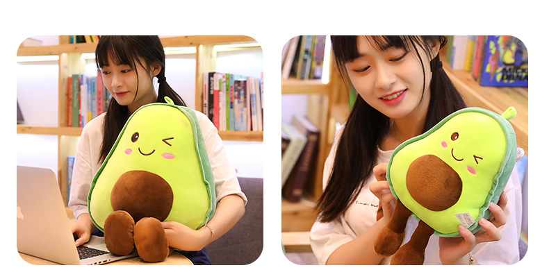 Down Cotton Avocado Doll Pillow Soft Plush Toy Pillow Children Birthday Present display picture 2