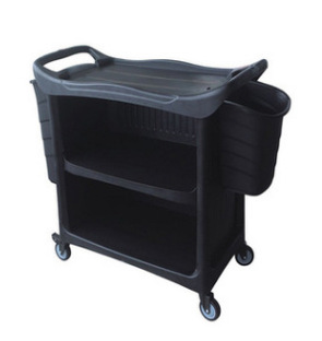 白云 AF08179C 多用途三层手推车 清洁车 收集车 保洁车