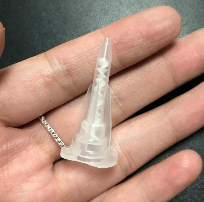 MA3.0-8S混胶嘴ab点胶针头ab混合管混胶棒ab静态混合管37MM长