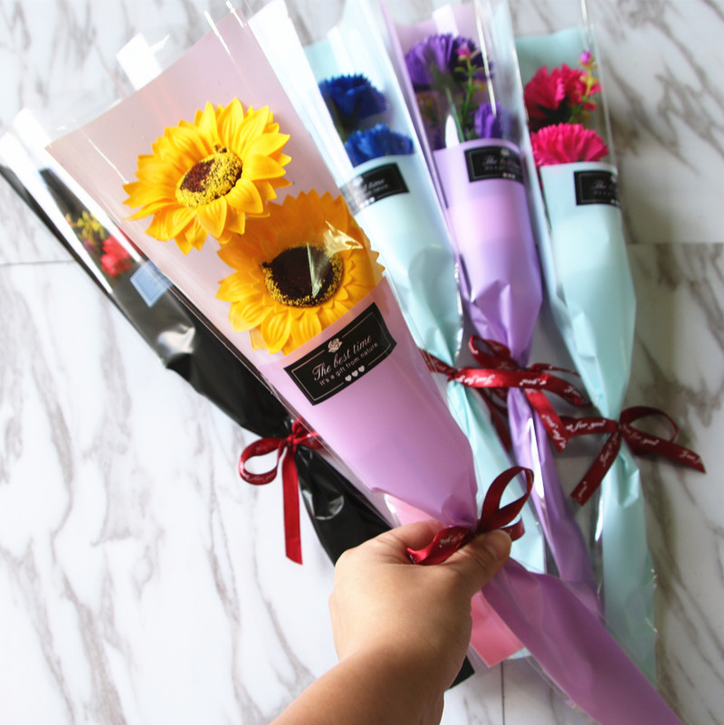 单支玫瑰仿真香皂花肥创意实用520小礼物情人母亲节礼品仿真花